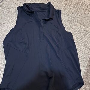 lululemon Navy golf collared tank top